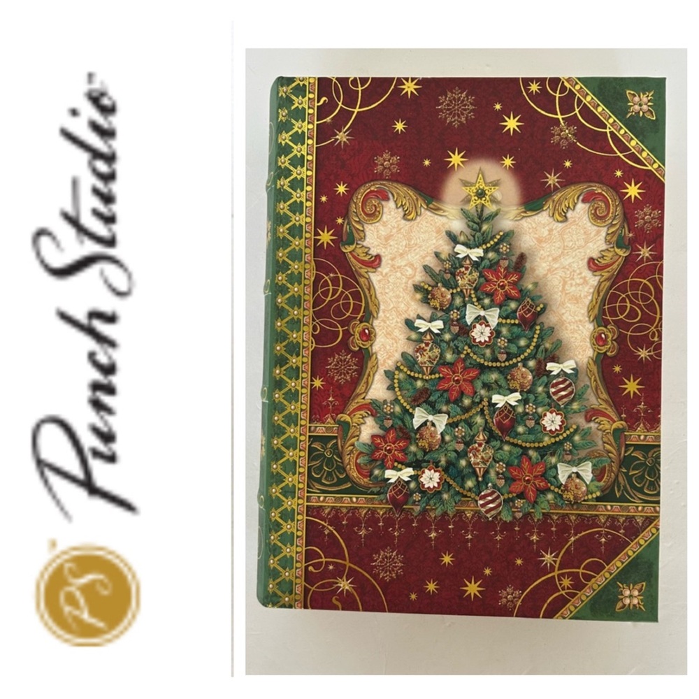 PUNCH STUDIO LUXE TREE BOOK BOX NWT